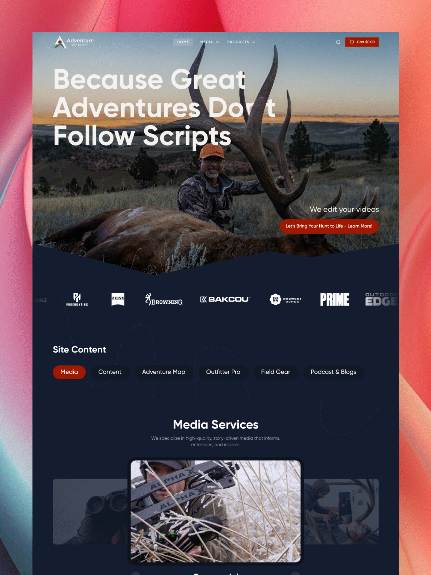 Homepage 3 Podtasker Unlimited Graphic Design adventure-os (1)